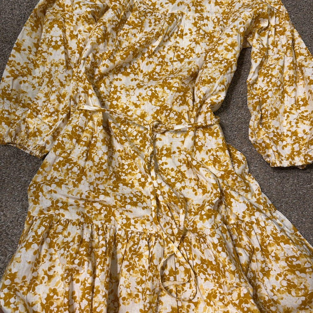 Topshop Floral Yellow and White Dress zimmermann like